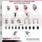 Service Caster 4 Inch 316SS Red Polyurethane 3/8 Inch Threaded Stem Caster Lock Brake, 2PK SS316TSTTL20S414-PPUB-RED-381615-2S2 - alternate 5